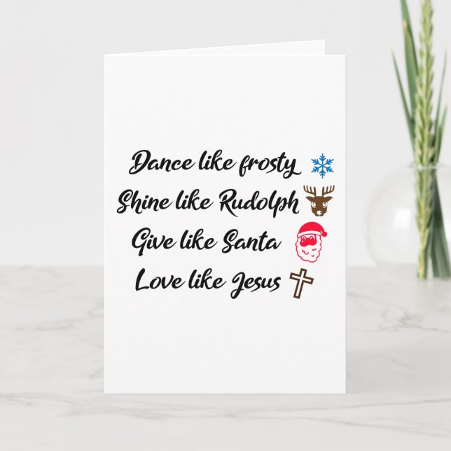 Carte Danser comme Frosty (Devant)