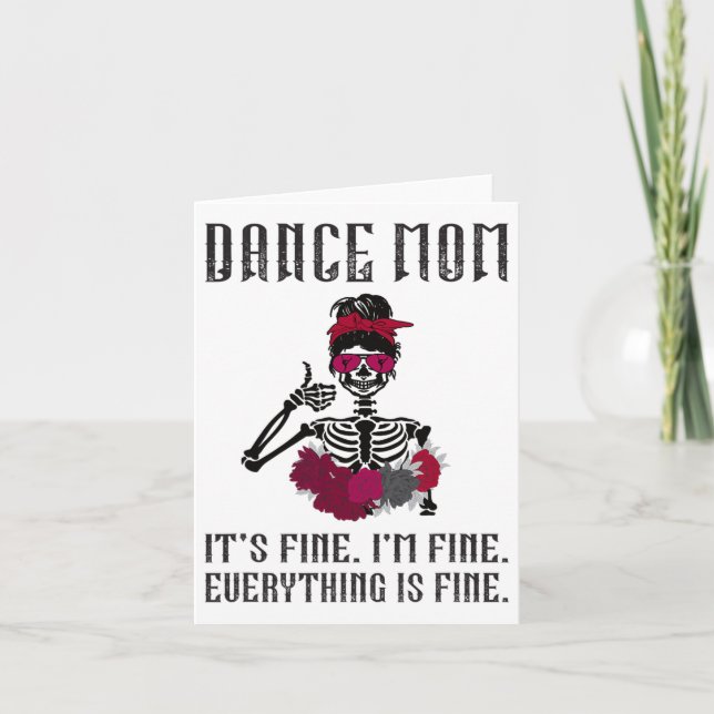 Carte Danser Drôle Maman Danser Mère D'Une Danse Mama (Devant)