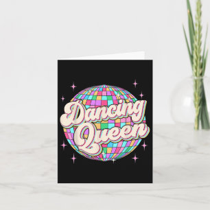 Carte Danser Queen Shirt Danser les années 70 80s Femmes
