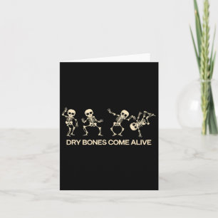 Carte Danser Skeleton Bible Vernis Dry Bones Venez Vivan