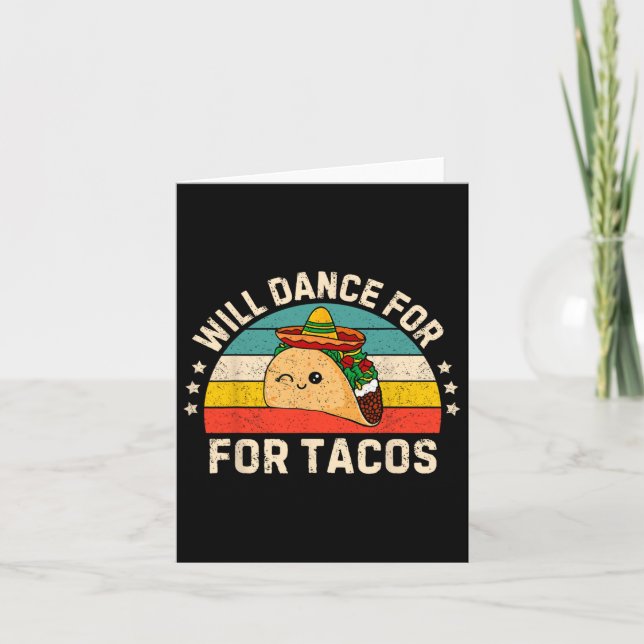 Carte Dansera Tacos Mexicain Cinco De Mayo Fiesta (Devant)