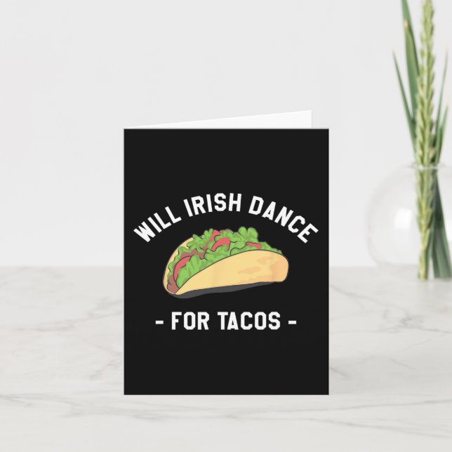 Carte Danseront-ils Irlandais pour Tacos Saint-Patrick S (Devant)