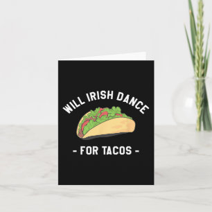 Carte Danseront-ils Irlandais pour Tacos Saint-Patrick S