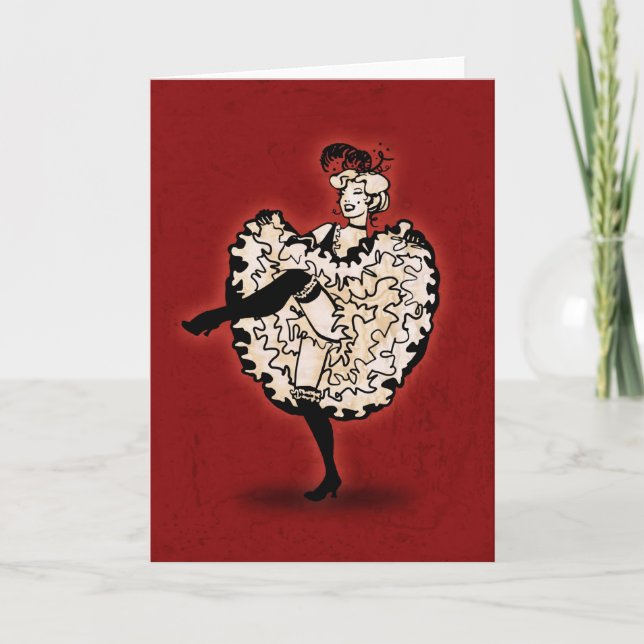 Carte Danseur Cancan (Devant)