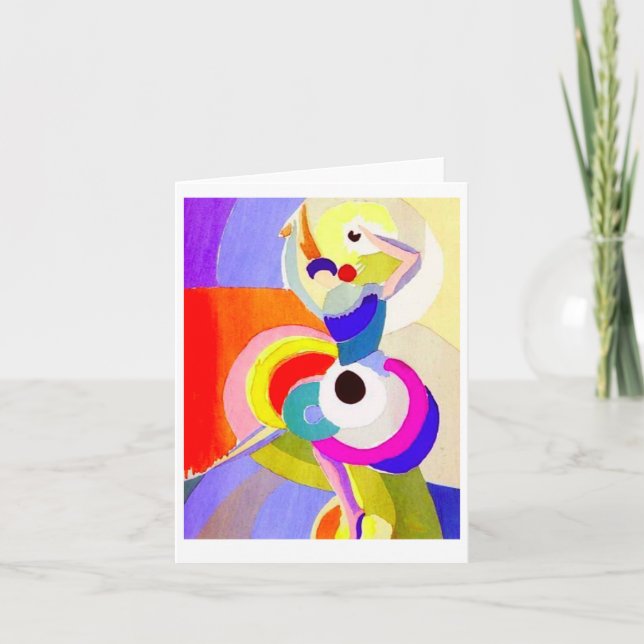 Carte Danseur de flamenco par Sonia Delaunay, 1916 (Devant)