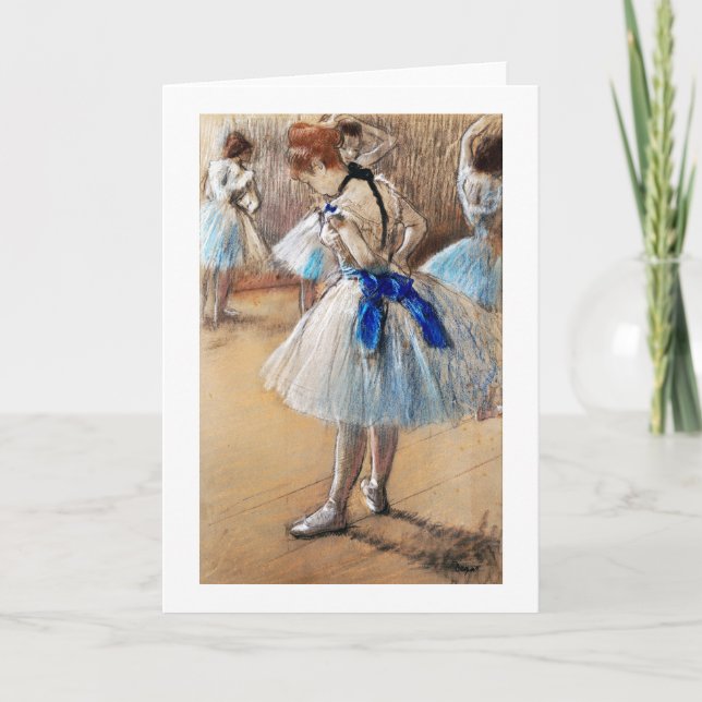 Carte Danseur de ruban bleu, Edgar Degas (Devant)