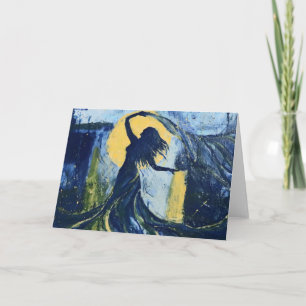 Carte Danseur du ventre Pleine lune