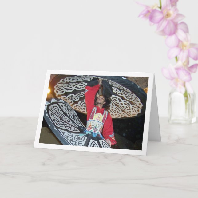 Carte Danseur Tanoura Égyptien (Orchidée)