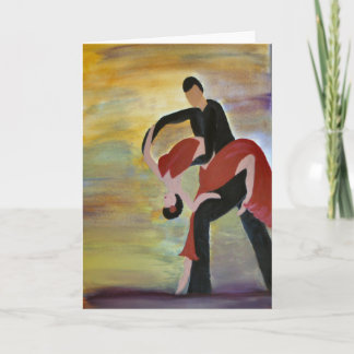 Carte Danseurs de salle de bal latine