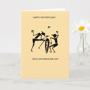 Carte Danseurs en silhouette incroyables pour la fête de