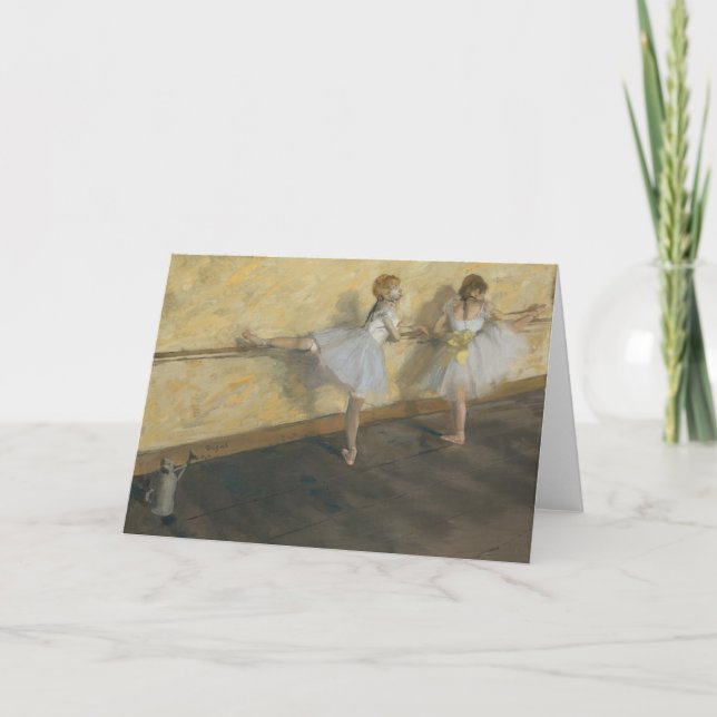 Carte Danseurs Pratiquer au Barre | Edgar Degas (Devant)