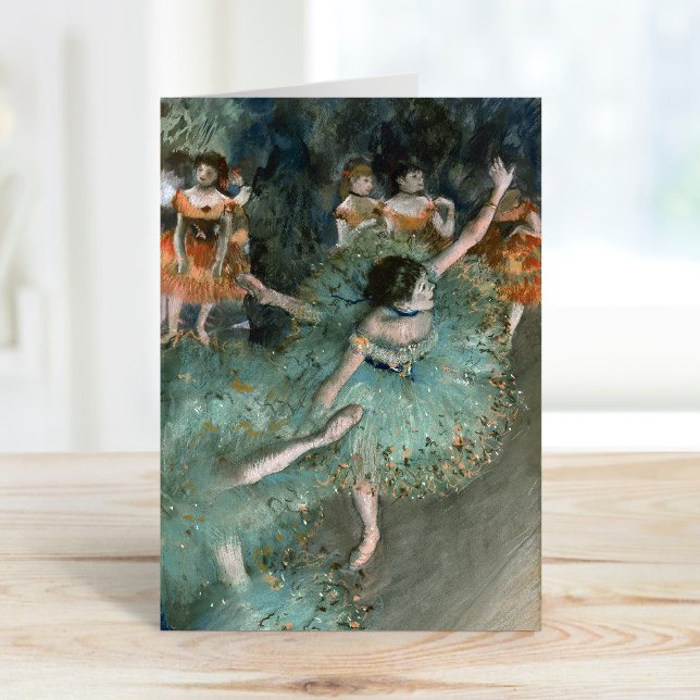 Carte Danseuse, danseuse en vert | Edgar Degas (Créateur téléchargé)