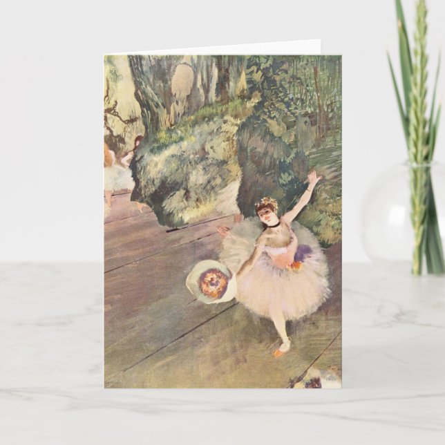 Carte Danseuse prenant une corse - Edgar Degas - 1878 (Devant)