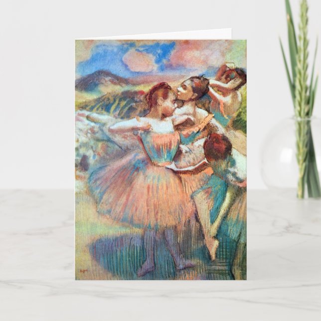 Carte Danseuses dans un paysage d'Edgar Degas (Devant)