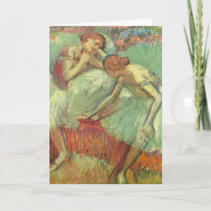 Carte Danseuses en vert par Edgar Degas, Ballet Vintage