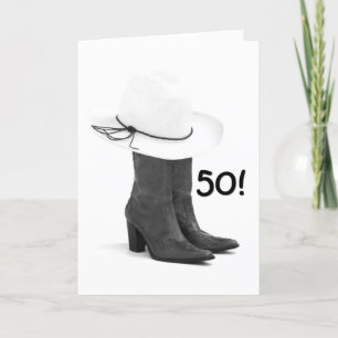 Carte DANSEZ LA NUIT POUR VOTRE "50ème" ANNIVERSAIRE