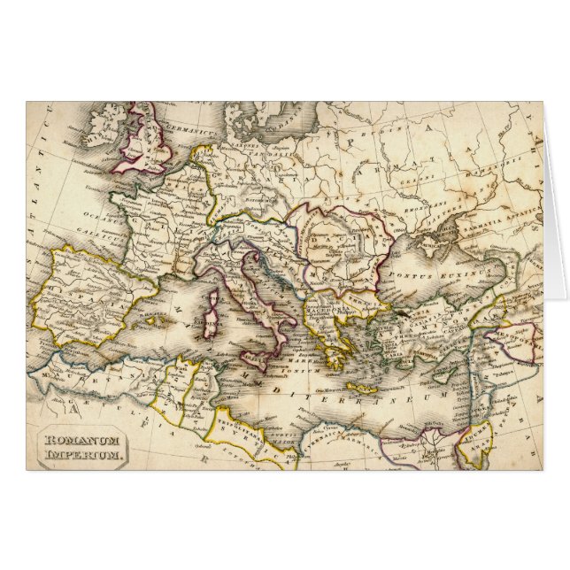 Carte d'Antquie de romain antique (Devant horizontal)