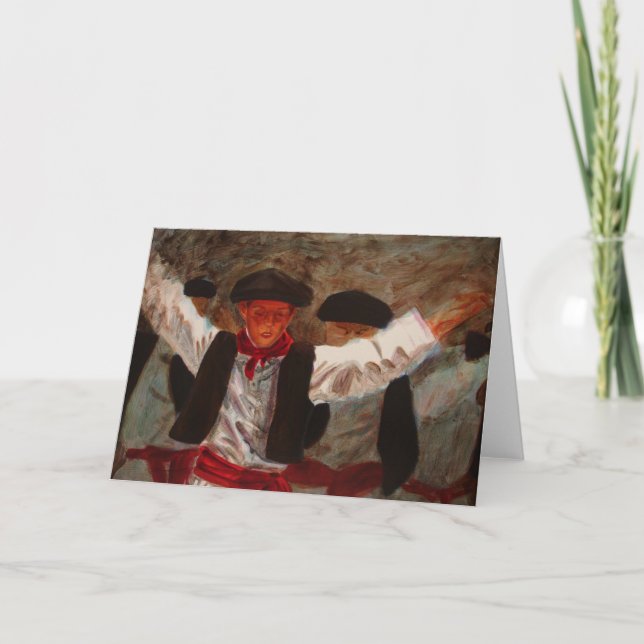Carte Dantzaritxiti - Danseur basque (Devant)