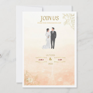 CARTE D'ANVITATION ROSE