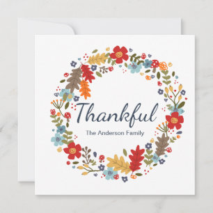 Carte d'appartement personnalisée Thanksgiving Tha