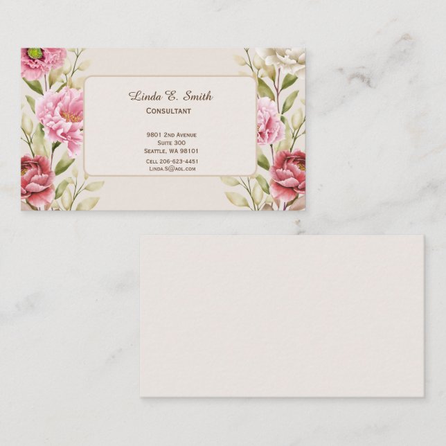 Carte d'appel (Devant / Derrière)