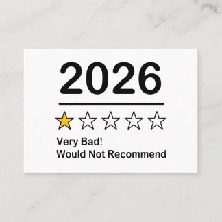 Carte D'appel 2026 une évaluation d'une étoile très mauvaise ann