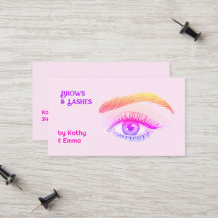 Carte D'appel 2 Noms Bross Lashes Tech