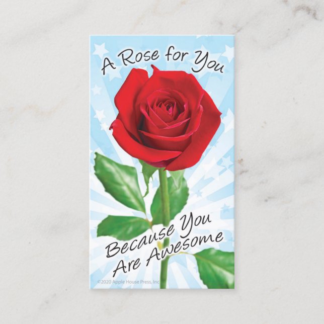 Carte D'appel A Rose For You Calling Card (Devant)