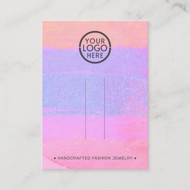 Carte D'appel Abstrait Ajouter votre logo Écran Barrette (Devant)