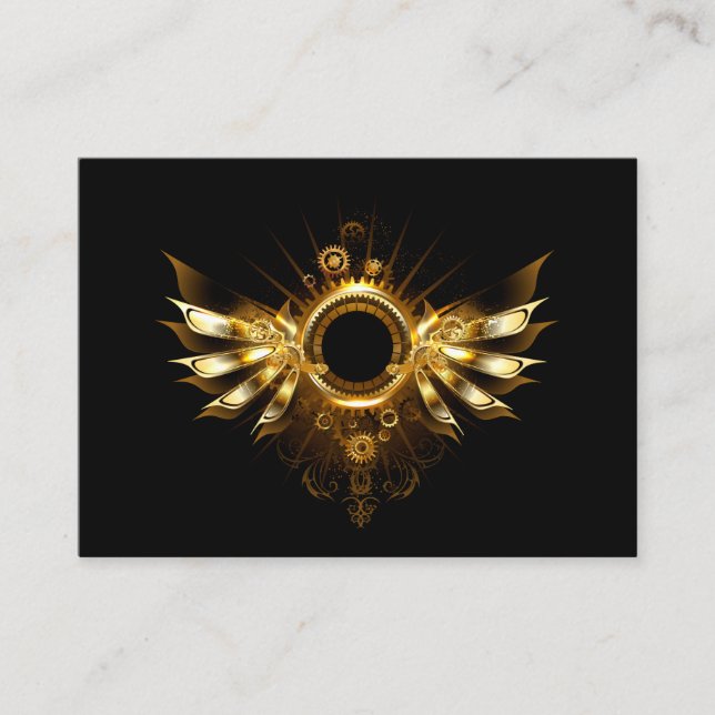 Carte D'appel Ailes steampunk (Devant)