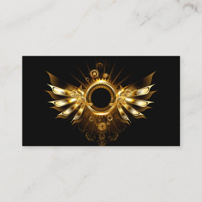 Carte D'appel Ailes steampunk (Devant)