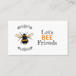 Carte D'appel Amis de Bee Jouer Date Contact