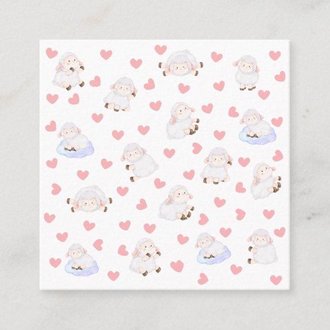 Carte D'appel Amour des moutons (Devant)