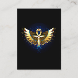 Carte D'appel Ankh or avec ailes