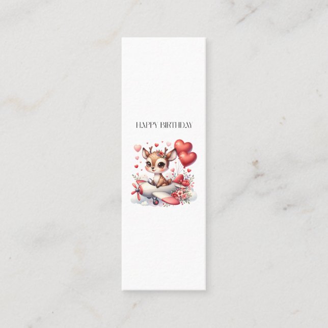 Carte D'appel Anniversaire de Deer Pilot (Devant)