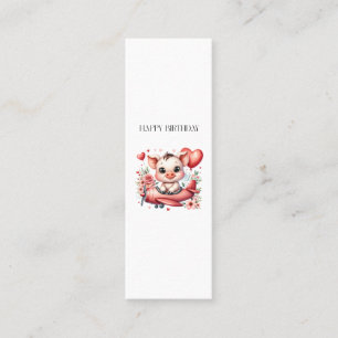Carte D'appel Anniversaire de Pilote Cochon
