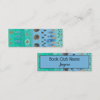 Carte D'appel aquarelle Abstraite, personnalisée, club de lectur