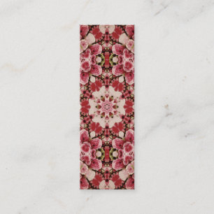 Carte D'appel Aquarelle Vintage Floral Géométrique