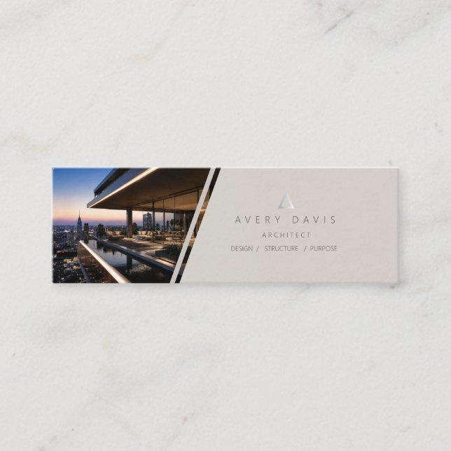 Carte D'appel Architecte de Penthouse Luxueux (Devant)