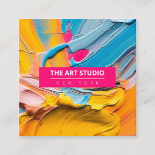 Carte D'appel Art Artiste Art Studio