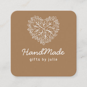 Carte D'appel Artisanat en forme de coeur à partir de papier kra