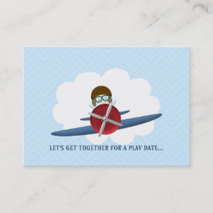 Carte D'appel Aviateur et son avion