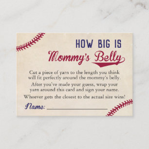 Carte D'appel Baby shower de base-ball combien grand est le