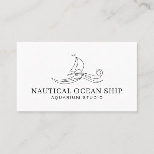 Carte D'appel Bateau Nautique Mer Océan