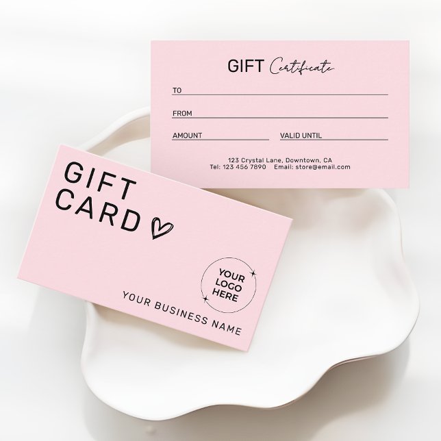 Carte D'appel Beauty Business Promotional Gift Certificate (Créateur téléchargé)