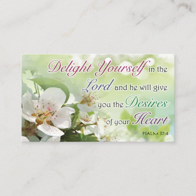 Carte D'appel Bible Verse, Religious Motivational Cards (Devant)