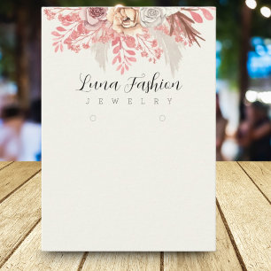 Carte D'appel Boho Blossoms élégante collection de bijoux florau