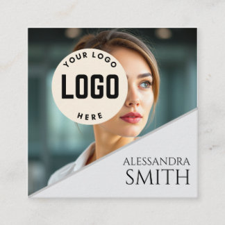 Carte D'appel Carré photo professionnel moderne simple professio