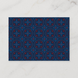 Carte D'appel Carreaux floraux décoratifs motif