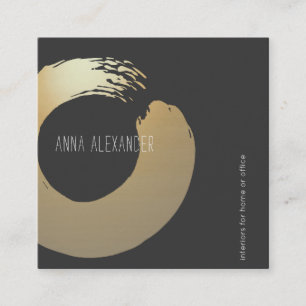 Carte D'appel Cercle zen Instructeur de yoga Méditation